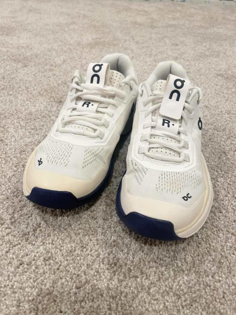 ON Mens THE ROGER Pro Tennis Shoes White Indigo men’s size 7.5 Women’s size 9.5 - Picture 3 of 8